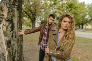 man and women arguing